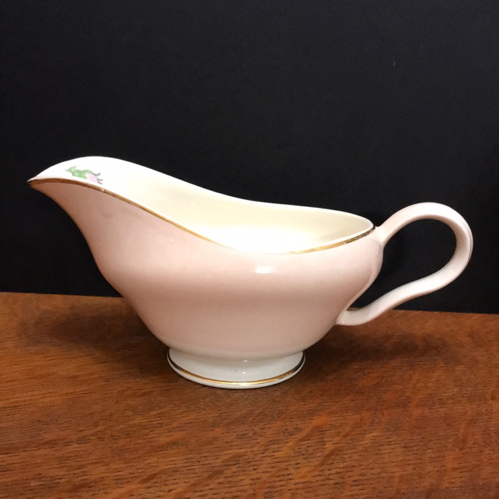 Edwin Knowels Rose Gravy Boat